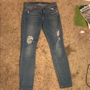 Ripped Light Blue Jeans